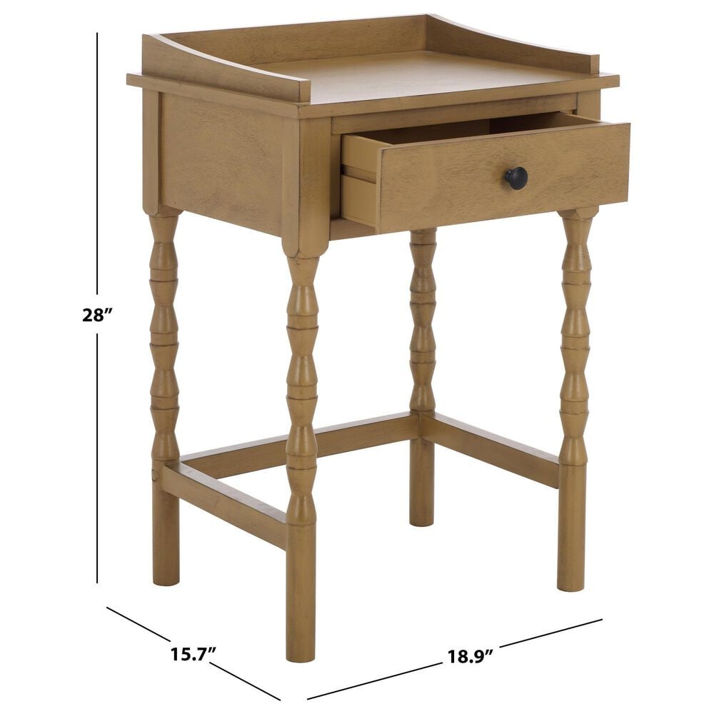 Safavieh Astaroth End Table in Desert Brown, , large