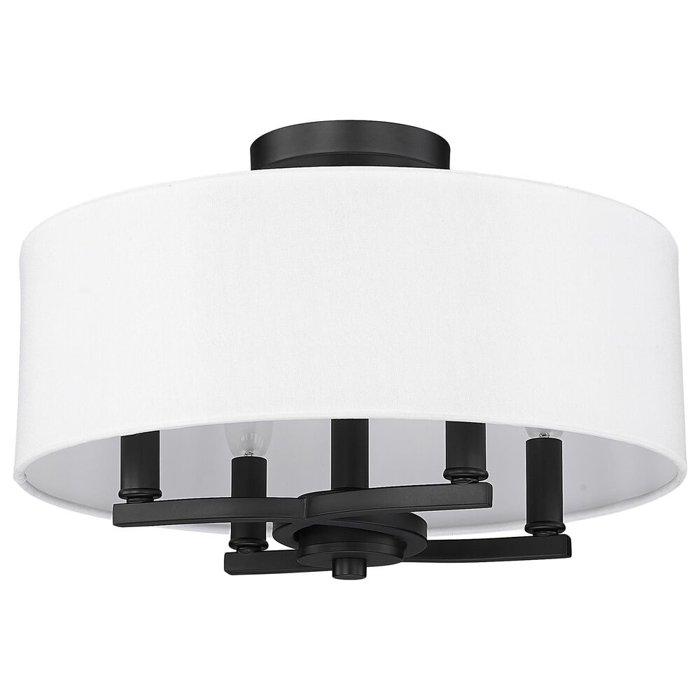 Golden Lighting Eliana 4-Light Semi-Flush in Matte Black, , large