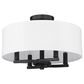Golden Lighting Eliana 4-Light Semi-Flush in Matte Black, , large