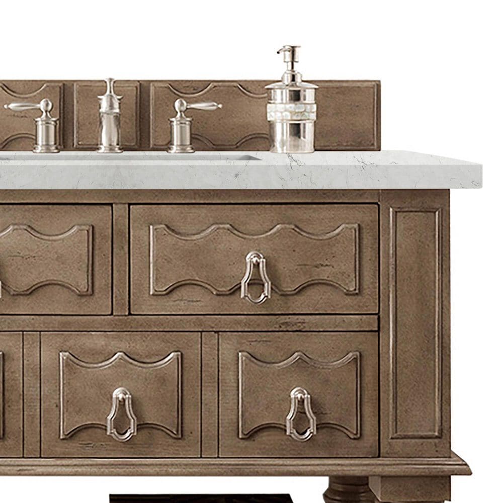 James Martin Castilian 36" Single Bathroom Vanity in Empire Gray with 3