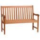 International Home Miami 47" All-Weather Outdoor Bench with Armrests in Natural, , large