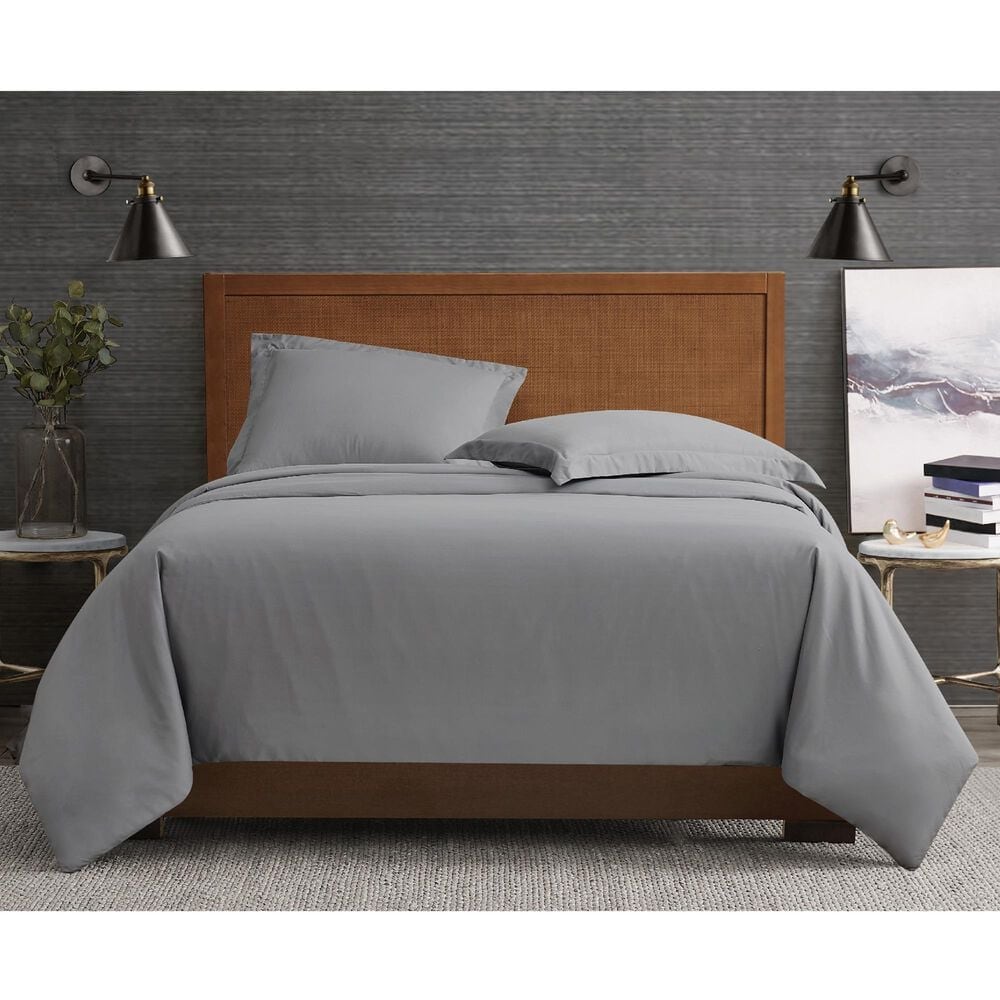 Pem America London Fog Garment Wash 3-Piece King Duvet Set in Grey, , large