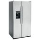 GE Appliances 25.3 Cu. Ft. Side by Side Refrigerator with External Dispenser in Fingerprint Resistant Stainless Steel, , large