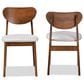 Baxton Studio Damara Side Chair with Grey Cushion in Walnut Brown (Set of 2), , large