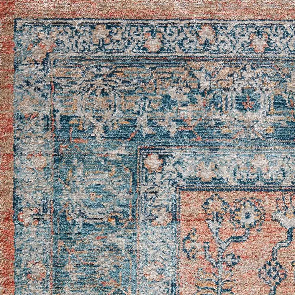 Magnolia Home Elise ELI-01 2&#39;8&quot; x 10&#39;6&quot; Coral and Blue Runner, , large