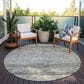 Dalyn Rug Company Portico PO1 Pewter 8" Round Area Rug, , large
