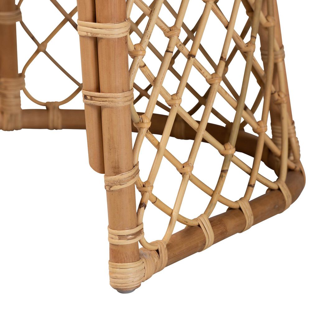 Baxton Studio Orchard Arm Chair in Natural Brown, , large