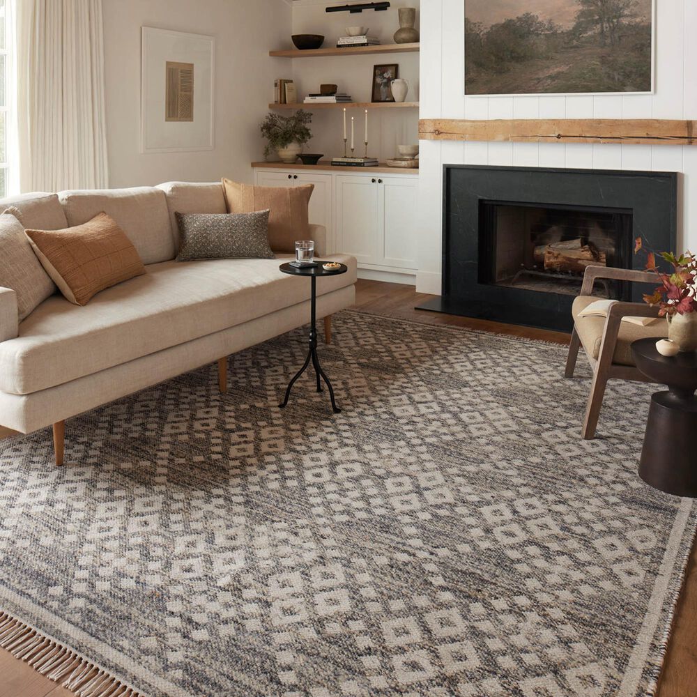 Angela Rose Rivers 3&#39;6&quot; x 5&#39;6&quot; Denim and Ivory Area Rug, , large