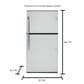 GE Appliances 21.1 Cu. Ft. Energy Star Top-Freezer Refrigerator in Stainless Steel, , large