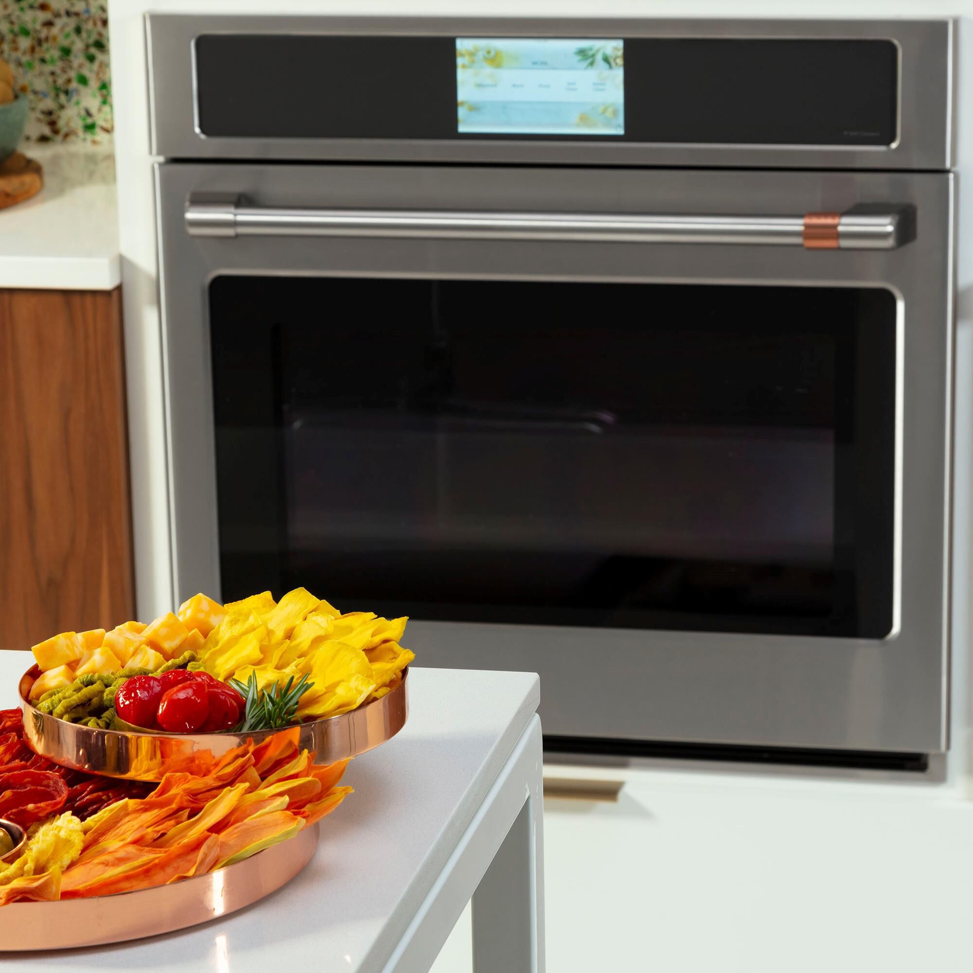 Ge cafe matte white deals wall oven