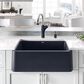 Blanco Ikon 30" Apron Single Bowl Farmhouse Sink in Anthracite, , large