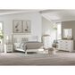 Ashley Linnocreek Queen Panel Bed in White and Warm Brown, , large