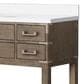 Lexora Home Norwalk 48" Single Bathroom Vanity in Grey Oak with White Quartz Top and Rectangular Sink, , large