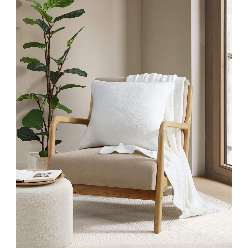 Sunday Citizen Cloud Silque 20&quot; Square Throw Pillow in Clear White, , large