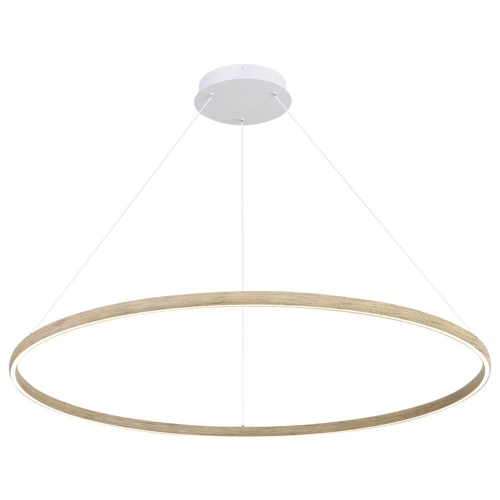Golden Lighting Veritas 35" 1-Light Chandelier in Walnut, , large