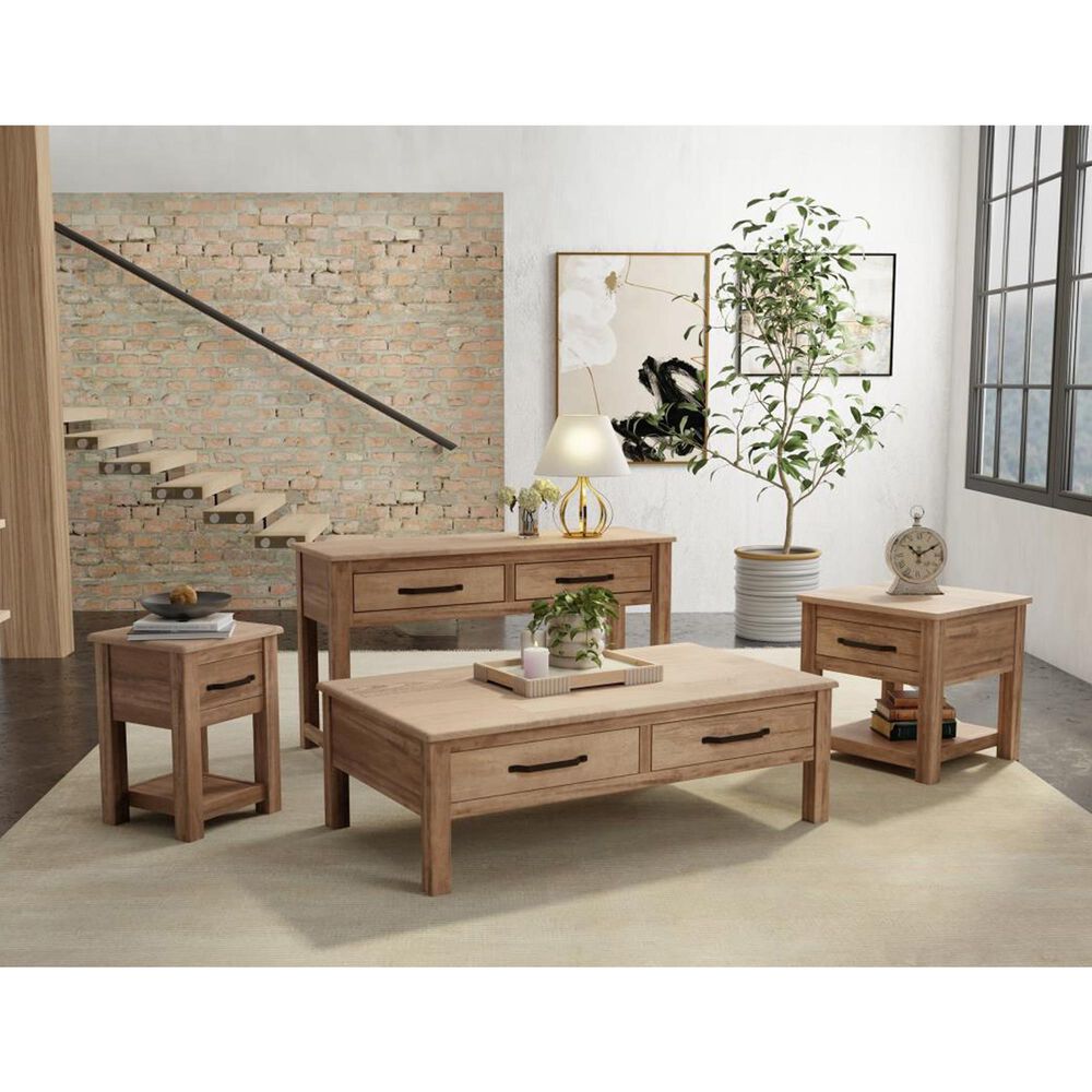 Fallridge Natural Parota Cocktail Table in Brown, , large