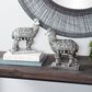 Maple and Jade Eclectic Resin Llama Sculpture in Silver (Set of 2), , large