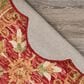 L&R Resources Sinuous Floral Medallion 6" Scalloped Red and Multicolor Area Rug, , large