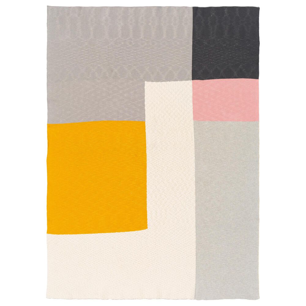 Surya Inc Brickel 50" x 70" Throw in Gray and Rose, , large