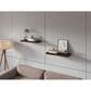 Hearth and Haven Ecco32" Floating Wall Shelf with Concealed Mounting in Dark Oak (Set of 2), , large