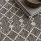 Nourison Positano Southwestern Charcoal 5" x 7" Indoor/Outdoor Area Rug, , large