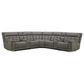 Interlochen 6-Piece Leather Power Reclining Sectional in Aline Light Gray, , large