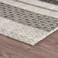 L&R Resources Sun Shower 8" x 10" Gray and Black Indoor/Outdoor Area Rug, , large