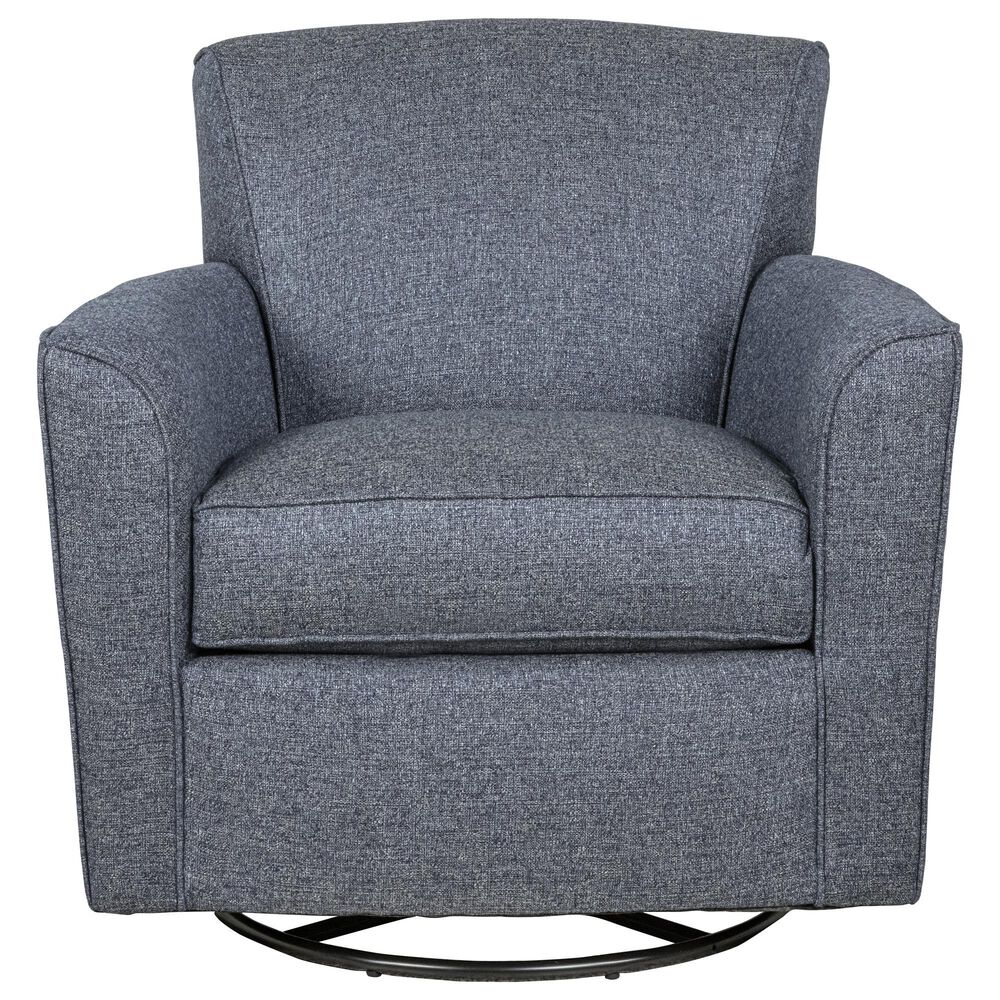 Flexsteel Kingman Swivel Glider Chair in Denim, , large