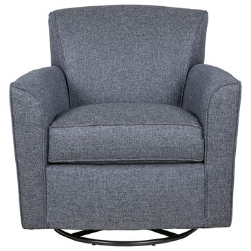 Flexsteel Kingman Swivel Glider Chair in Denim, , large
