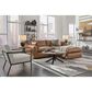 Ashley Emilia Oversized Accent Ottoman in Caramel, , large