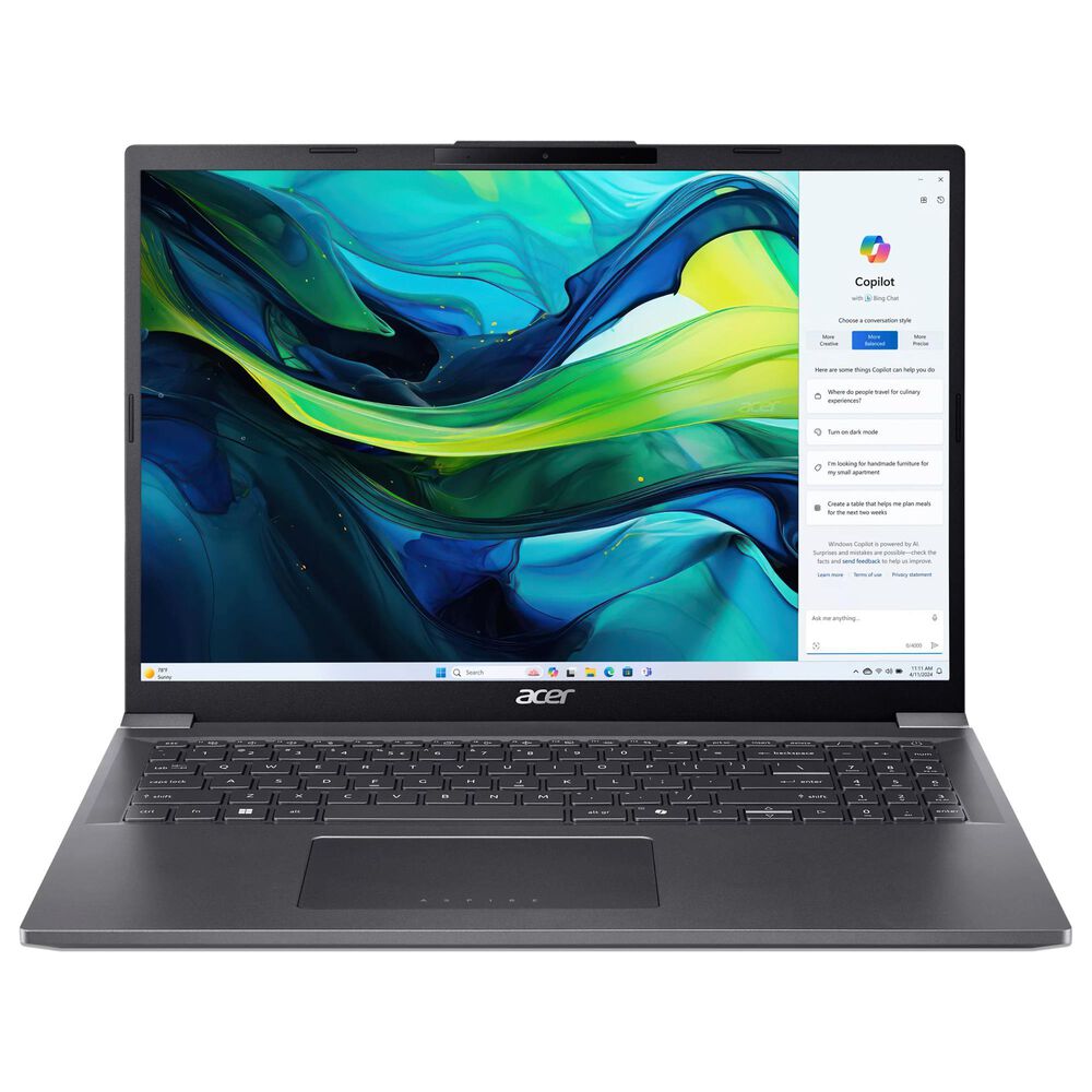 Acer Aspire 16" Laptop | Intel Core Ultra 5 - 16 GB RAM - Intel Graphics - 512GB SSD in Gray, , large