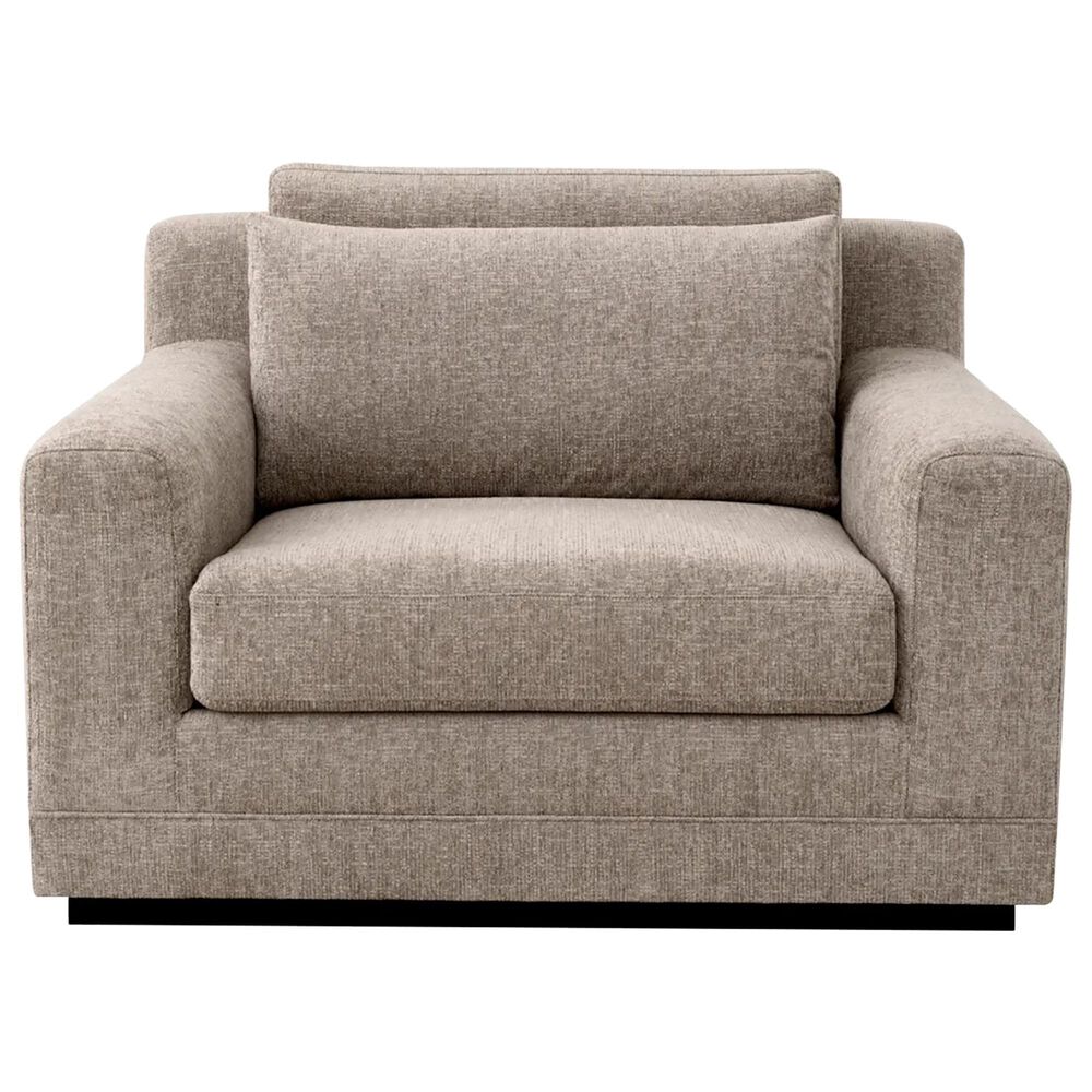 Eichholtz Manhattan Arm Chair in Hunt Chenille Taupe, , large