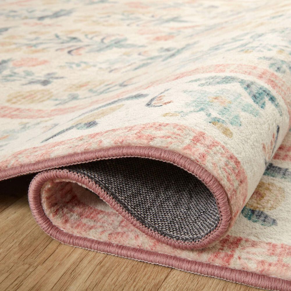 Rifle Paper Co Eden Mughal Rose 2&#39; x 5&#39; Blush Runner, , large