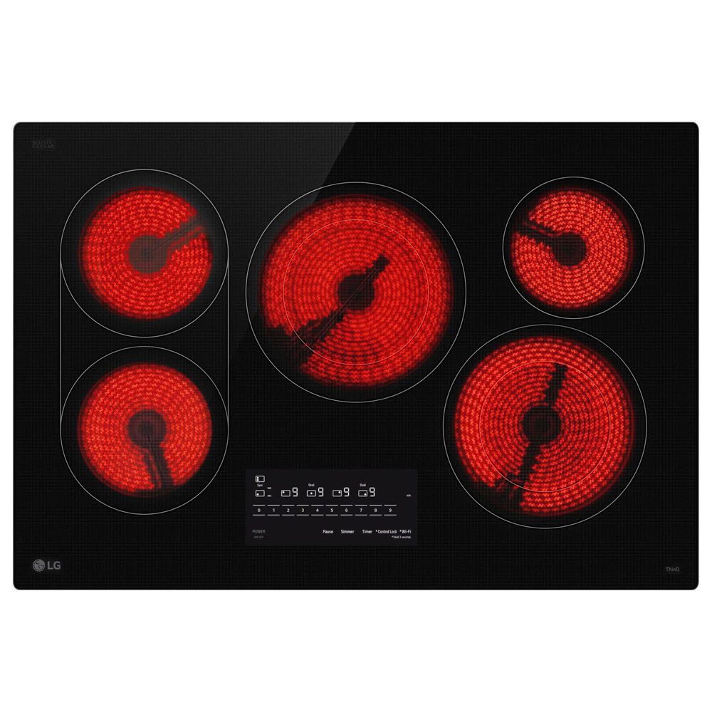 LG 30&quot; Electric Cooktop with UltraHeat in Black, , large