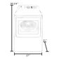 Whirlpool 7.4 Cu. Ft. Electric Dryer in White, , large