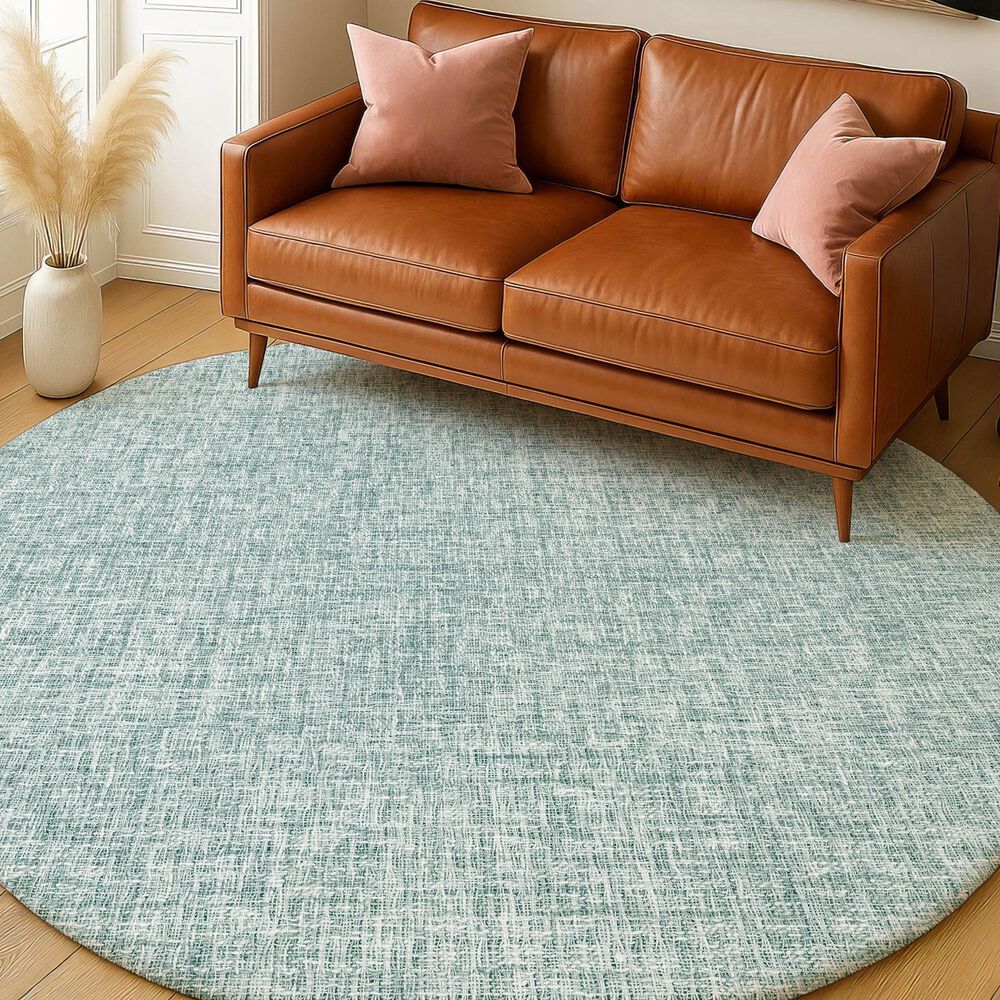 Dalyn Rug Company Voyage VY1 Seafoam 8' Round Area Rug, , large
