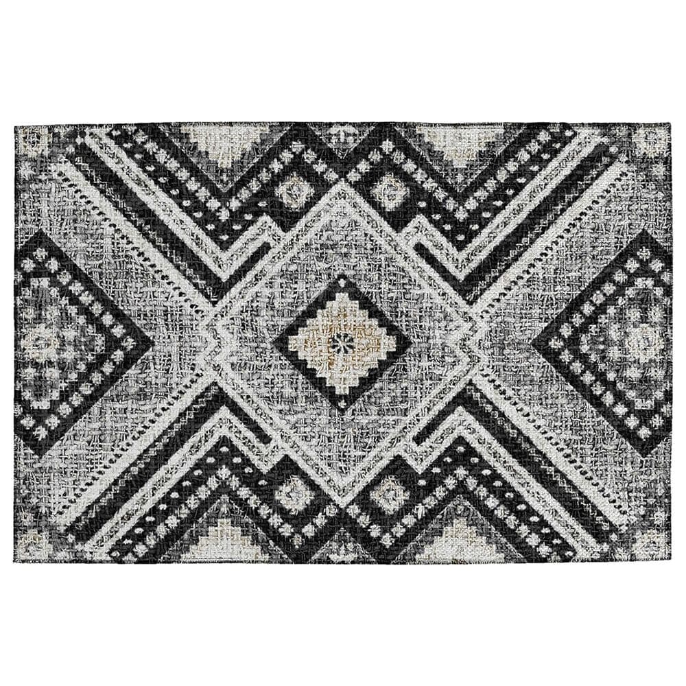 Dalyn Rug Company Portico PO5 Black 2"6" x 3"10" Area Rug, , large