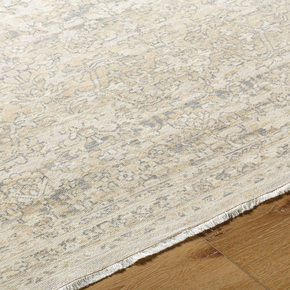 Surya Once Upon a Time Light Gray, Gray, Ivory, Tan and Light Brown 2'11" x 9'10" Runner, , large