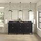 James Martin Vanities Lorelai 72" Double Vanity in Black Onyx with 3 cm Charcoal Soapstone Quartz Top, , large