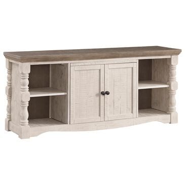 Signature Design by Ashley Havalance 67" Extra Large TV Stand in Weathered Gray and Vintage White, , large