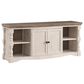 Ashley Havalance 67" Extra Large TV Stand in Weathered Gray and Vintage White, , large