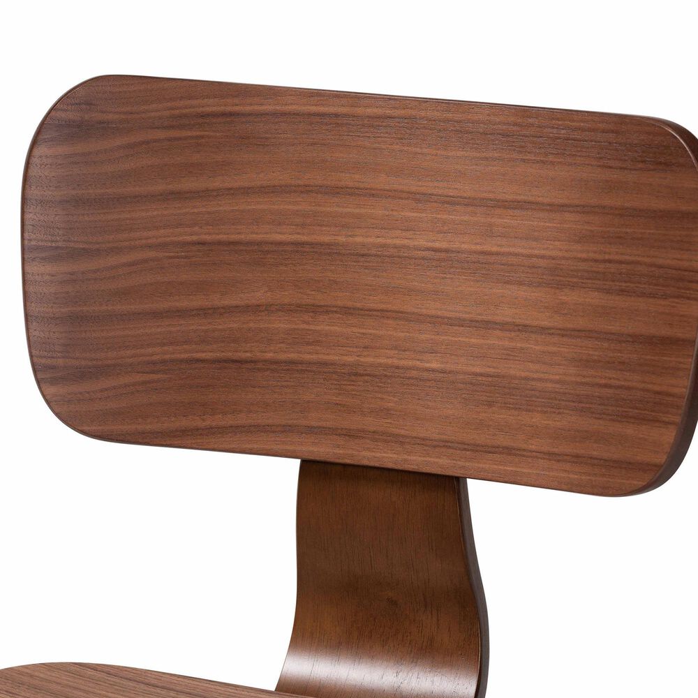 Baxton Studio Billie Side Chair in Walnut Brown, , large
