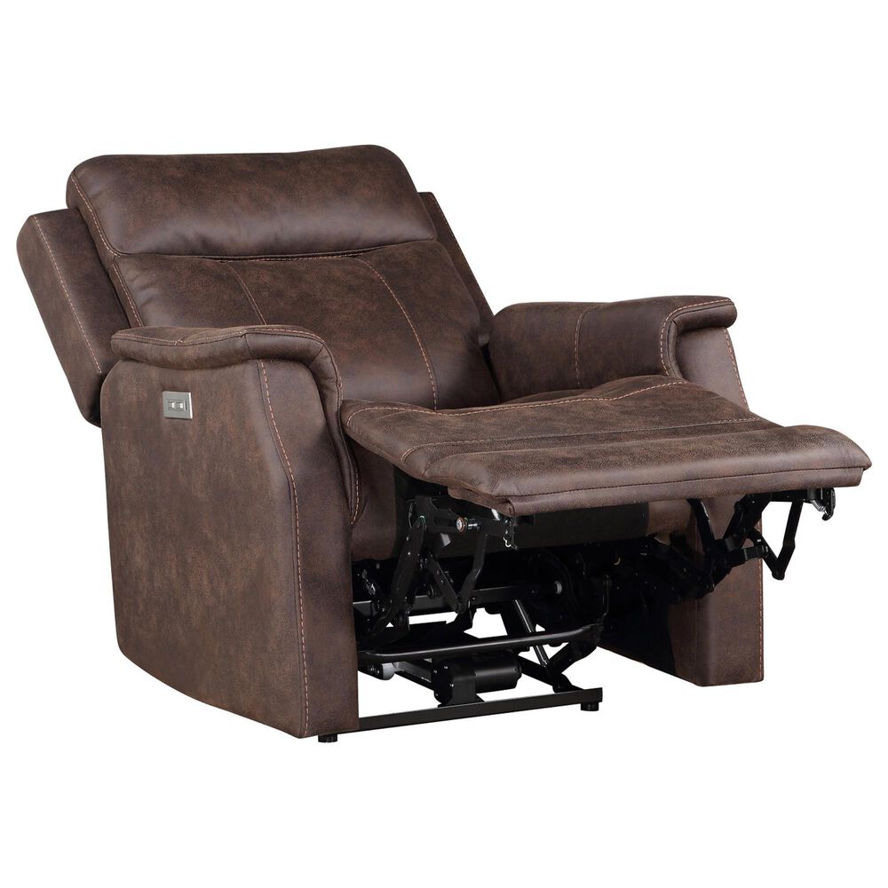 Steve Silver Valencia Dual-Power Recliner in Walnut, , large