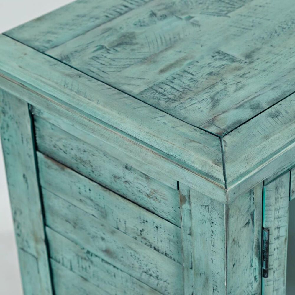 Waltham Rustic Shores 70&quot; Accent Cabinet in Surfside, , large