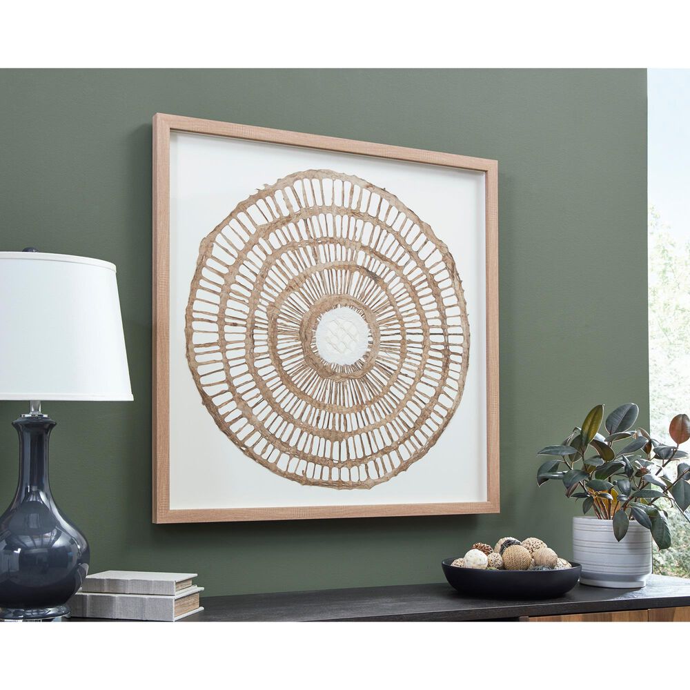 Ashley Brockham 38.25&quot; x 38.25&quot; Wall Decor in Brown, , large