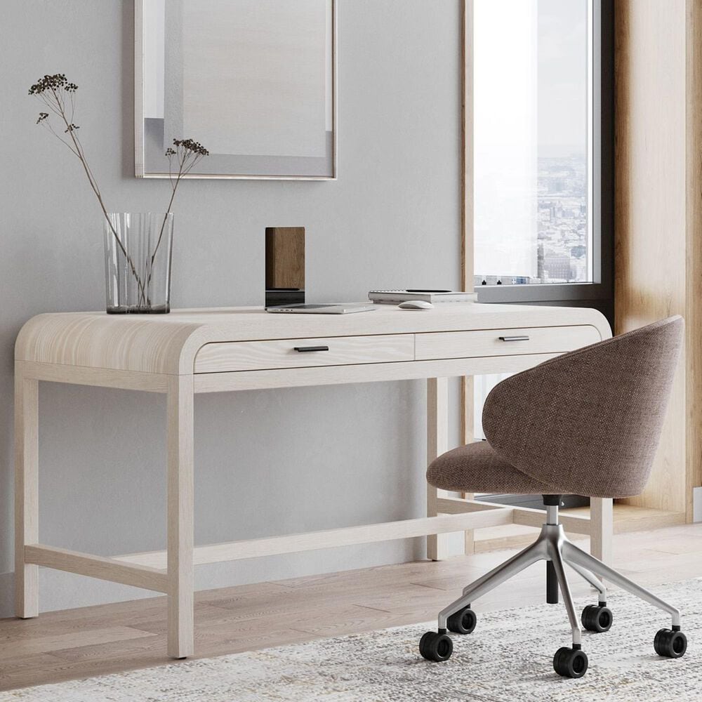 Urban Home Drake 2-Drawer Writing Desk in Sugar, , large