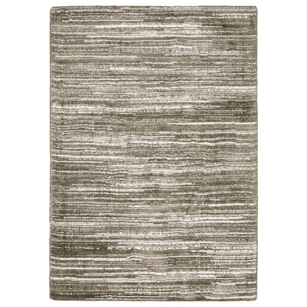Oriental Weavers Galileo GAL05 Brown and Ivory 6"7" x 9"6" Area Rug, , large