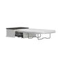 Richlands Furniture Soren Lift Top Dream Console with Twin Convertible Bed in White and Brown, , large