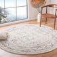 Safavieh Tulum TUL268A 3" Round Ivory and Grey Area Rug, , large