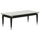 Furniture of America Kalor Coffee Table in Black, White and Silver, , large